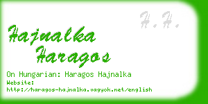 hajnalka haragos business card